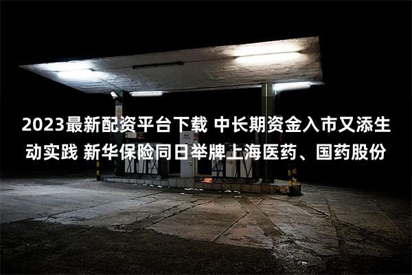 2023最新配资平台下载 中长期资金入市又添生动实践 新华保险同日举牌上海医药、国药股份