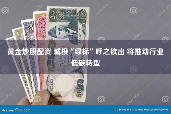 黄金炒股配资 城投“绿标”呼之欲出 将推动行业低碳转型